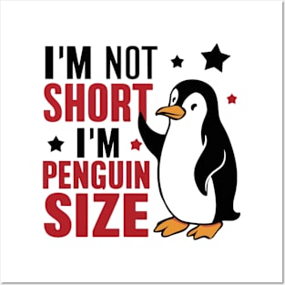 Penguin-Sized Pride: Embrace Your Height Posters and Art